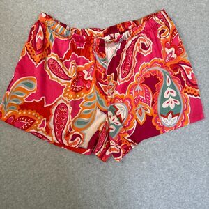 Van Winkle & Co Womens Pajama Bottoms Satin Shorts Size L